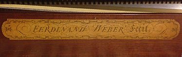 Square Piano, Ferdinand Weber (German, Borstendorf, Saxony 1715–1784 Dublin), Mahogany, iron, brass, ivory, ebony, various materials., Irish